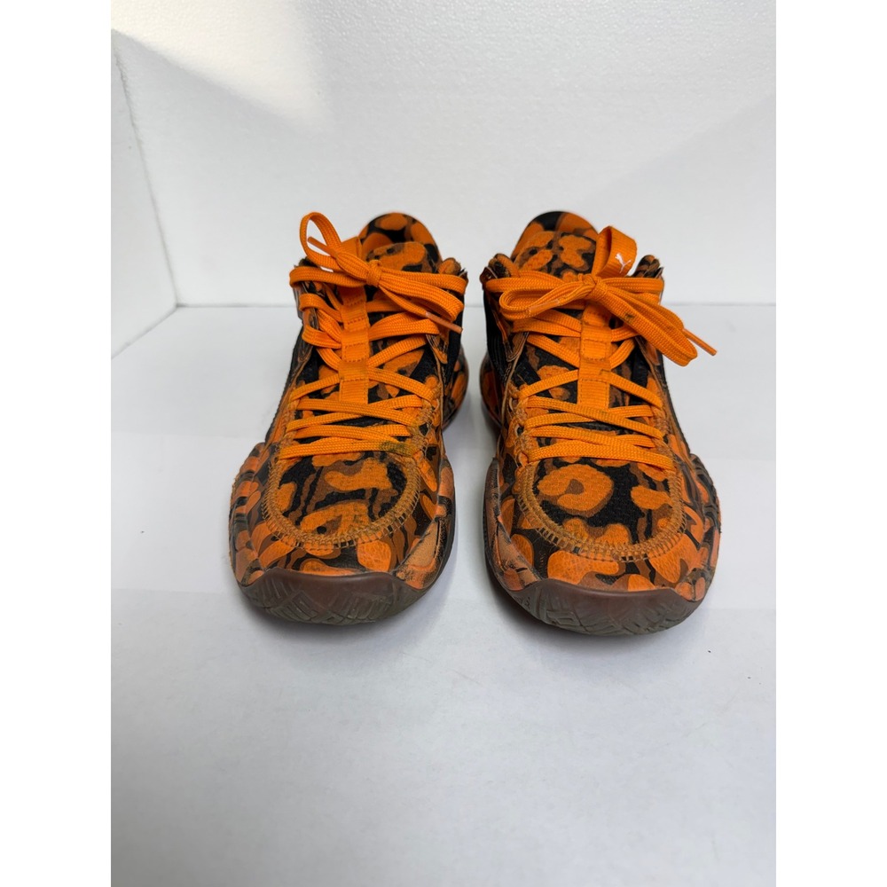 Puma MB.01 LaMelo Ball Basketball Shoes Womens 7.5 OrangeBlack Leopard 376009-01 - Picture 2 of 8